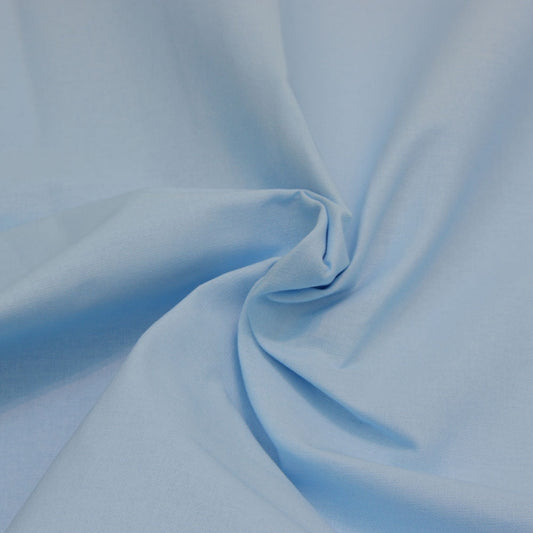 Pure Premium Cotton Fabric – Sky Blue