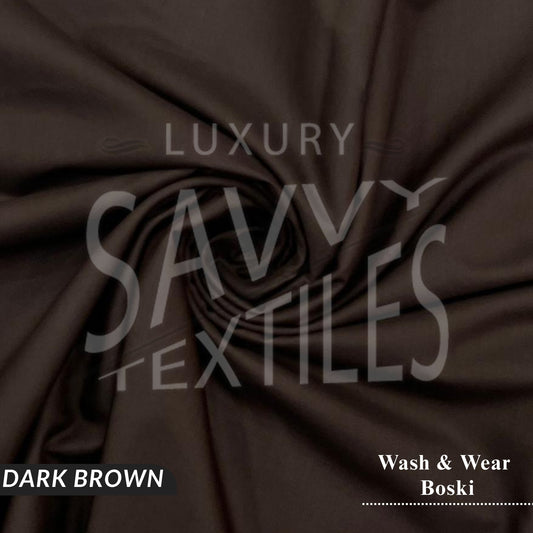 Premium Wash & Wear Savvy Boski - Dark Brown