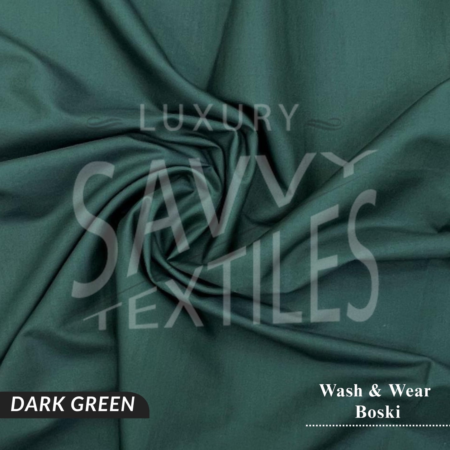 Premium Wash & Wear Savvy Boski - Dark Green