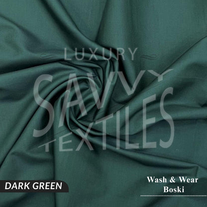 Premium Wash & Wear Savvy Boski - Dark Green
