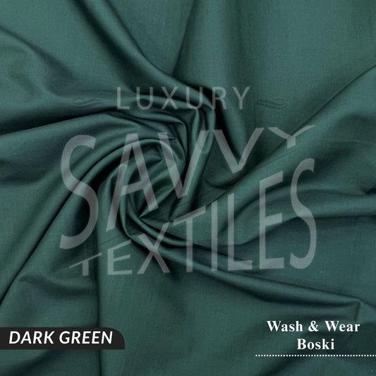 Premium Wash & Wear Savvy Boski - Dark Green