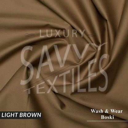 Premium Wash & Wear Savvy Boski - Light Brown