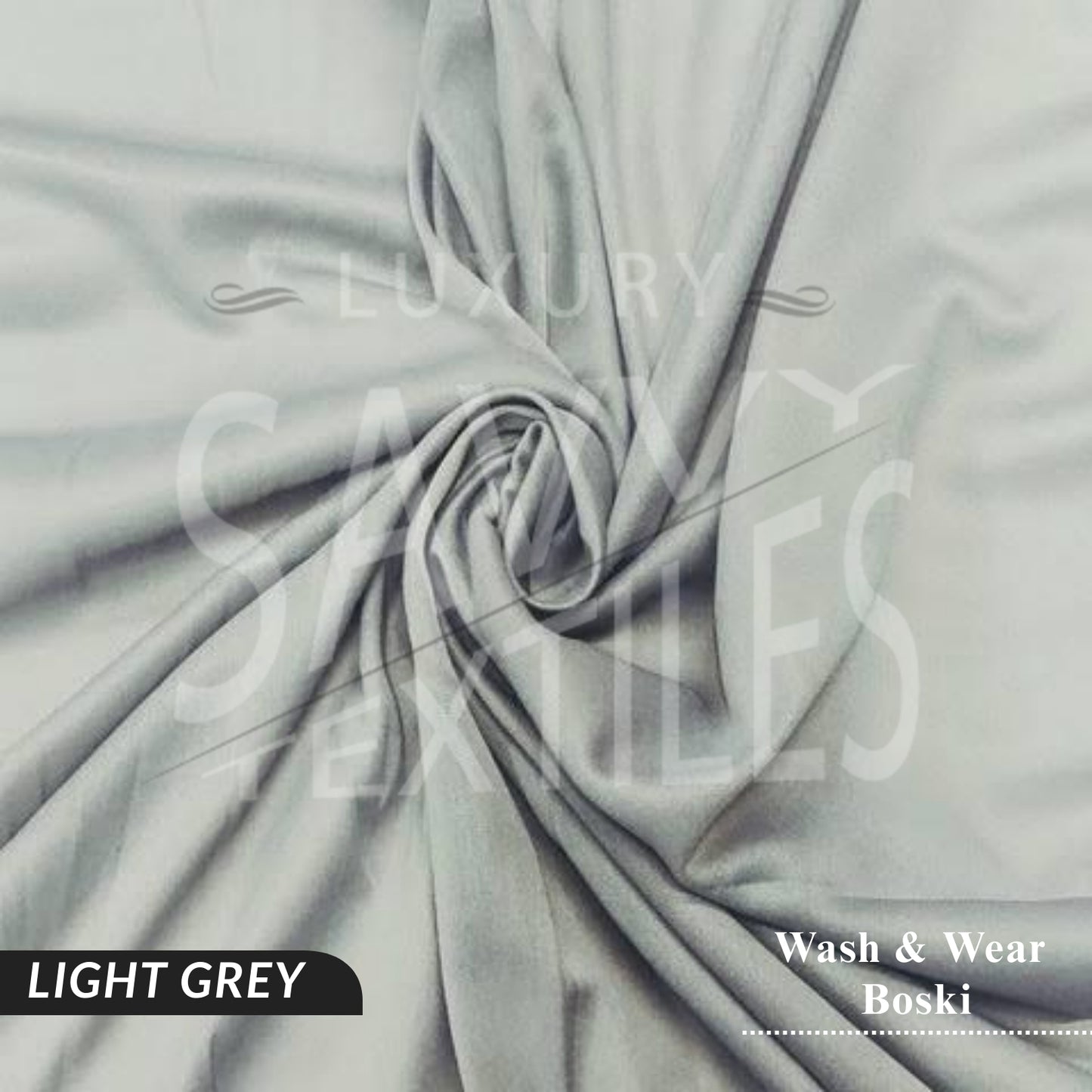 Premium Wash & Wear Savvy Boski - Light Grey