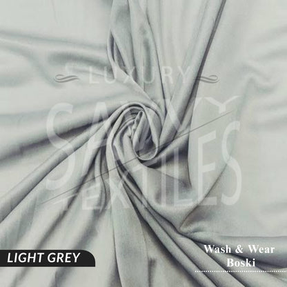 Premium Wash & Wear Savvy Boski - Light Grey
