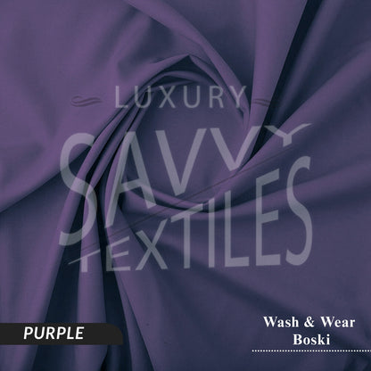 Premium Wash & Wear Savvy Boski - Purple