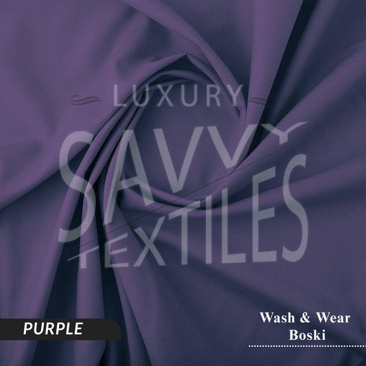 Premium Wash & Wear Savvy Boski - Purple