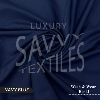 Premium Wash & Wear Savvy Boski - Navy Blue