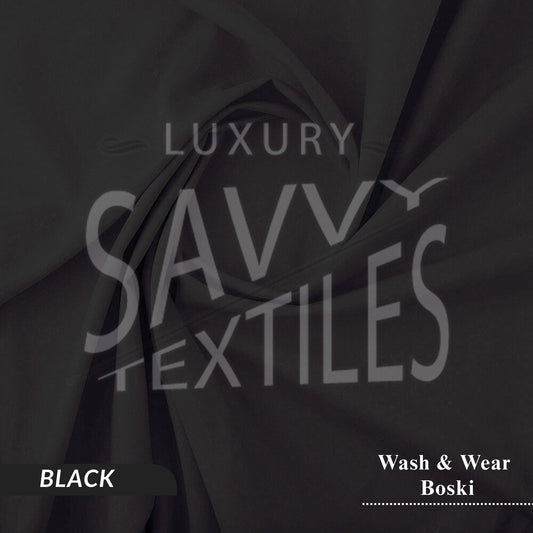 Premium Wash & Wear Savvy Boski - Black