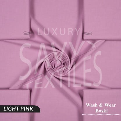Premium Wash & Wear Savvy Boski - Light Pink