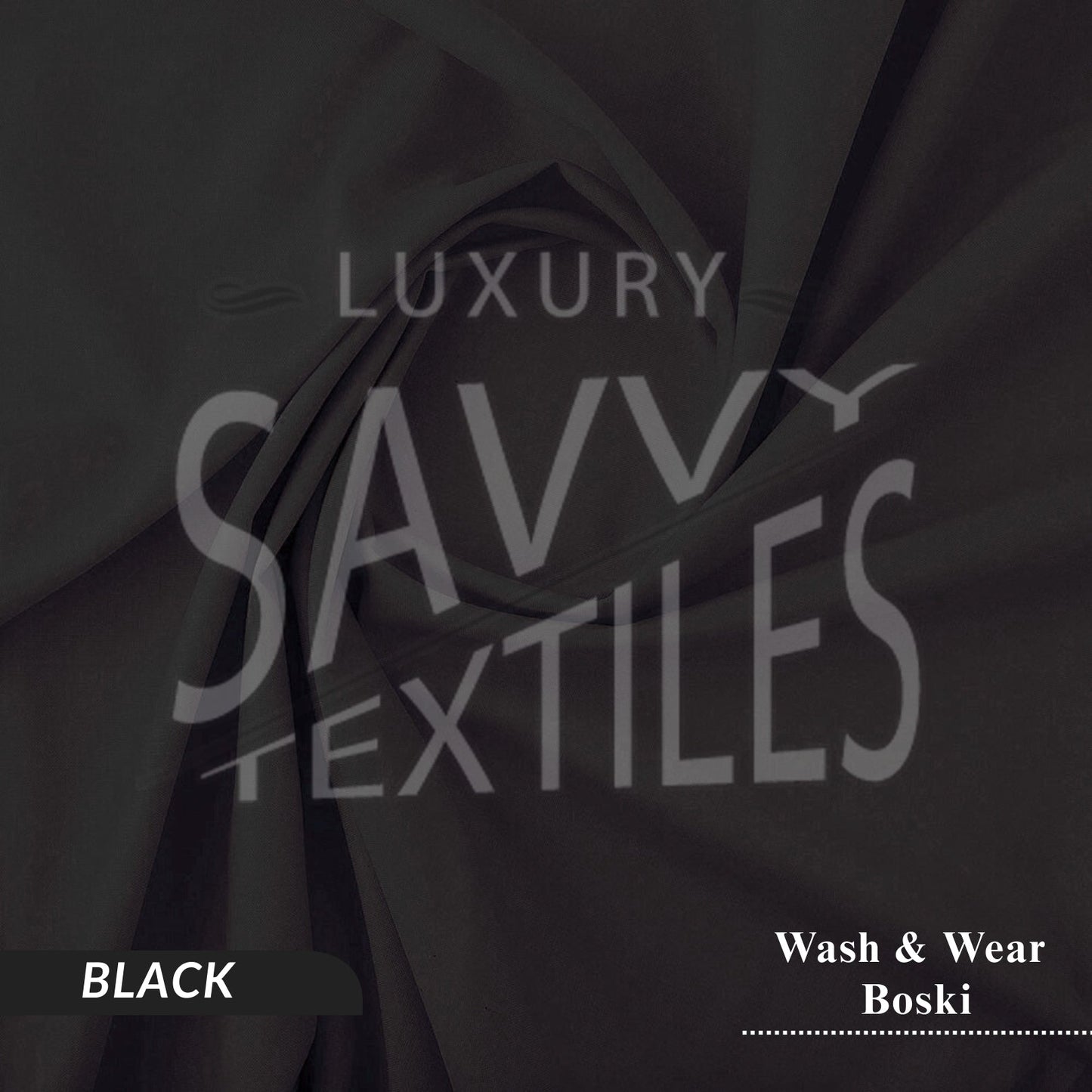 Premium Wash & Wear Savvy Boski - Black