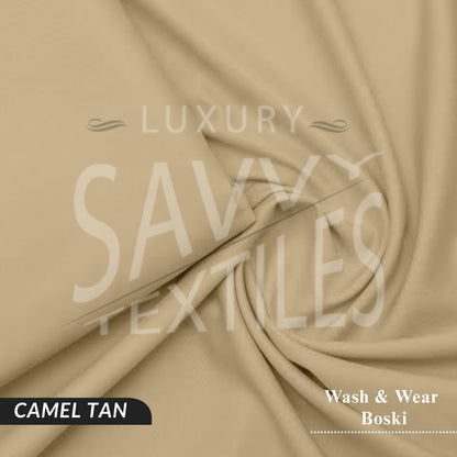 Premium Wash & Wear Savvy Boski - Camel Tan