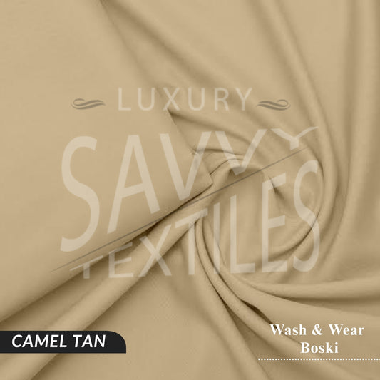 Premium Wash & Wear Savvy Boski - Camel Tan
