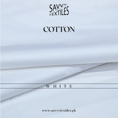 Pure Premium Cotton Fabric – White
