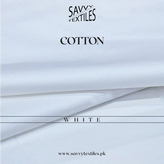 Pure Premium Cotton Fabric – White