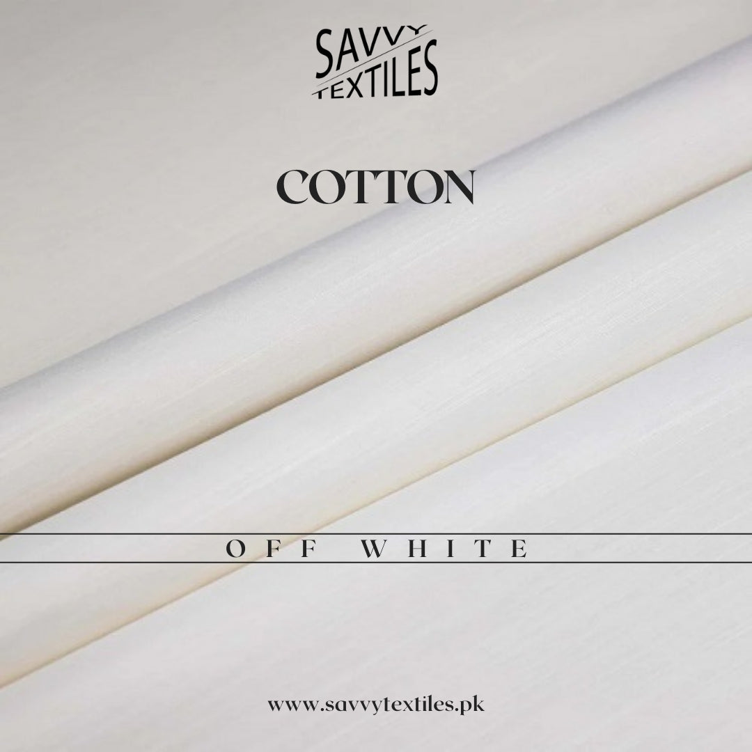 Pure Premium Cotton Fabric – Off White