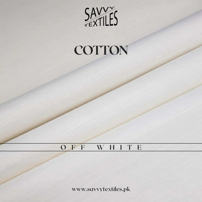 Pure Premium Cotton Fabric – Off White