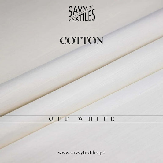 Pure Premium Cotton Fabric – Off White