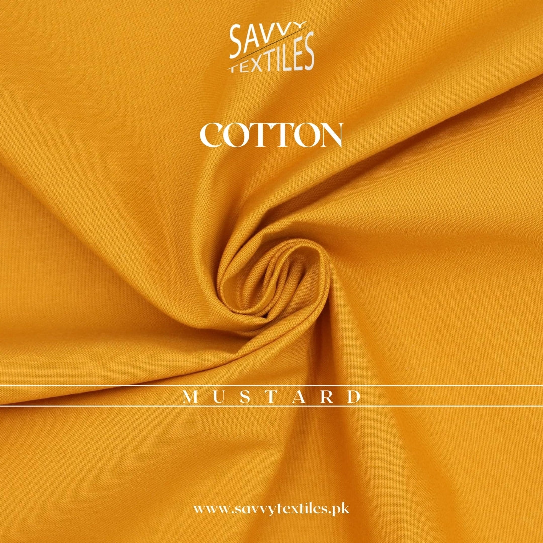 Pure Premium Cotton Fabric – Mustard