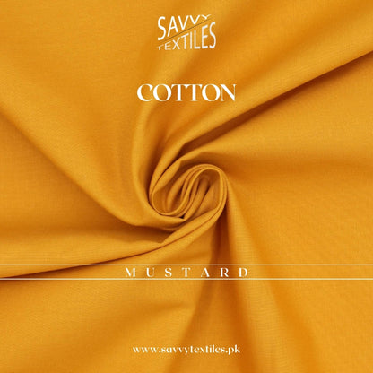 Pure Premium Cotton Fabric – Mustard
