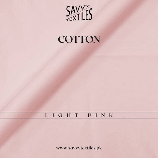Pure Premium Cotton Fabric – Light Pink
