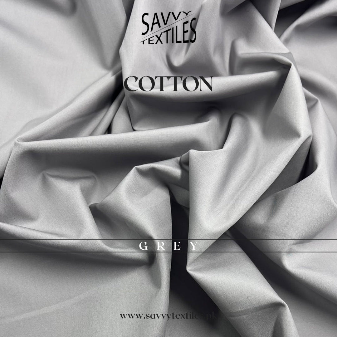 Pure Premium Cotton Fabric – Grey