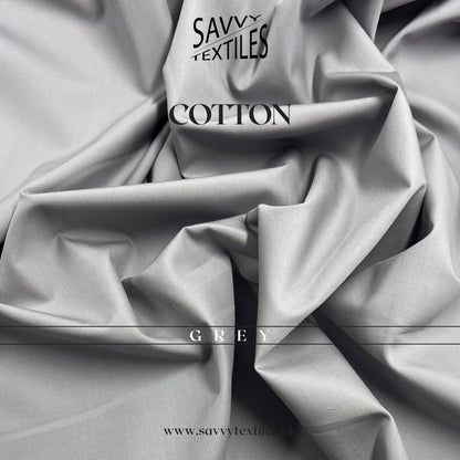 Pure Premium Cotton Fabric – Grey