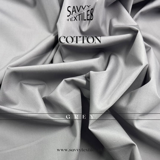 Pure Premium Cotton Fabric – Grey