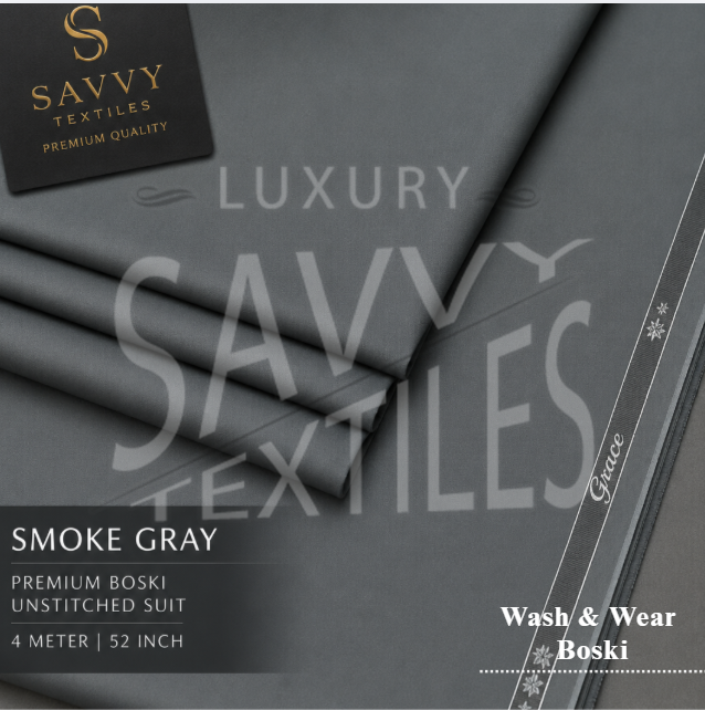 Premium Wash & Wear Savvy Boski - Smoke Grey
